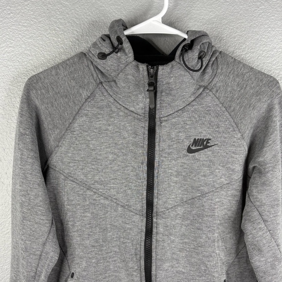 Women's Nike Tech Jacket - Heathered Gray - Picture 2 of 10